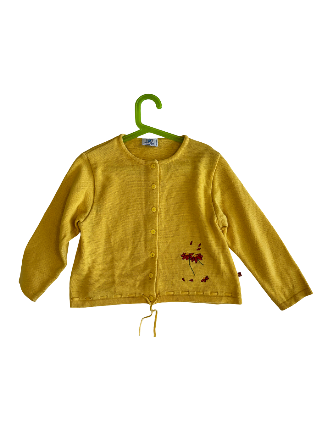 Gilet brodé jaune