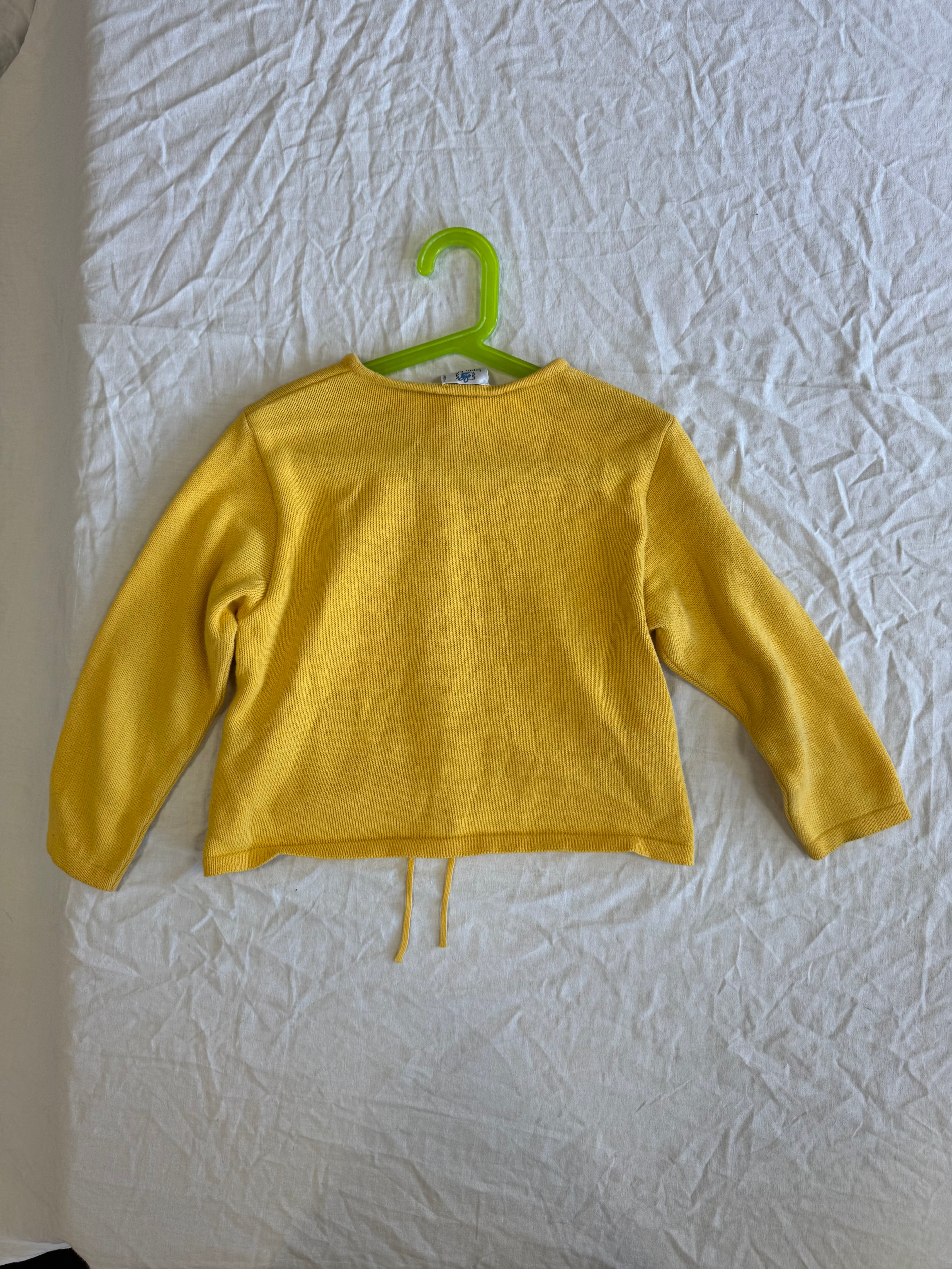 Gilet brodé jaune