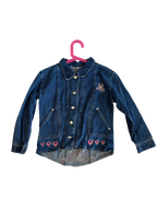 Veste en jean brodée