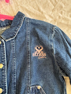 Veste en jean brodée