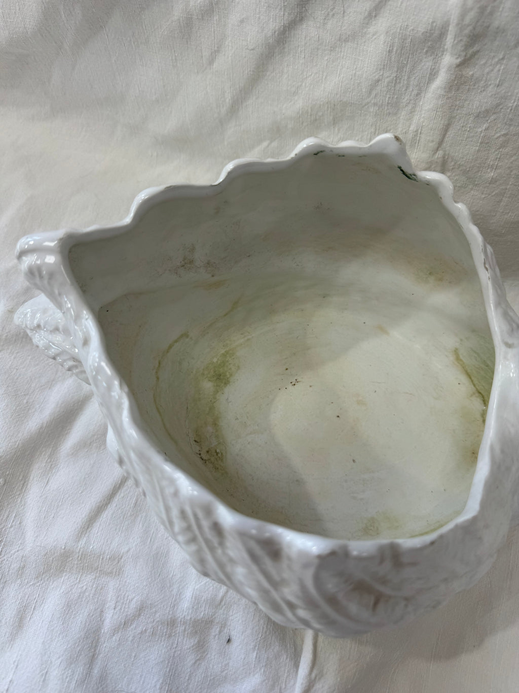 Cache pot en céramique Cygne