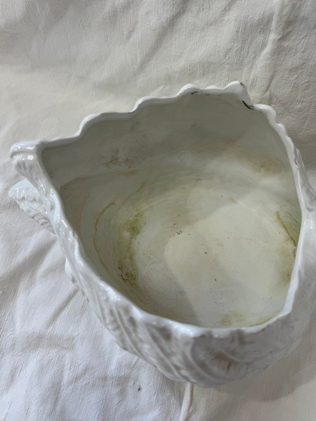 Cache pot en céramique Cygne
