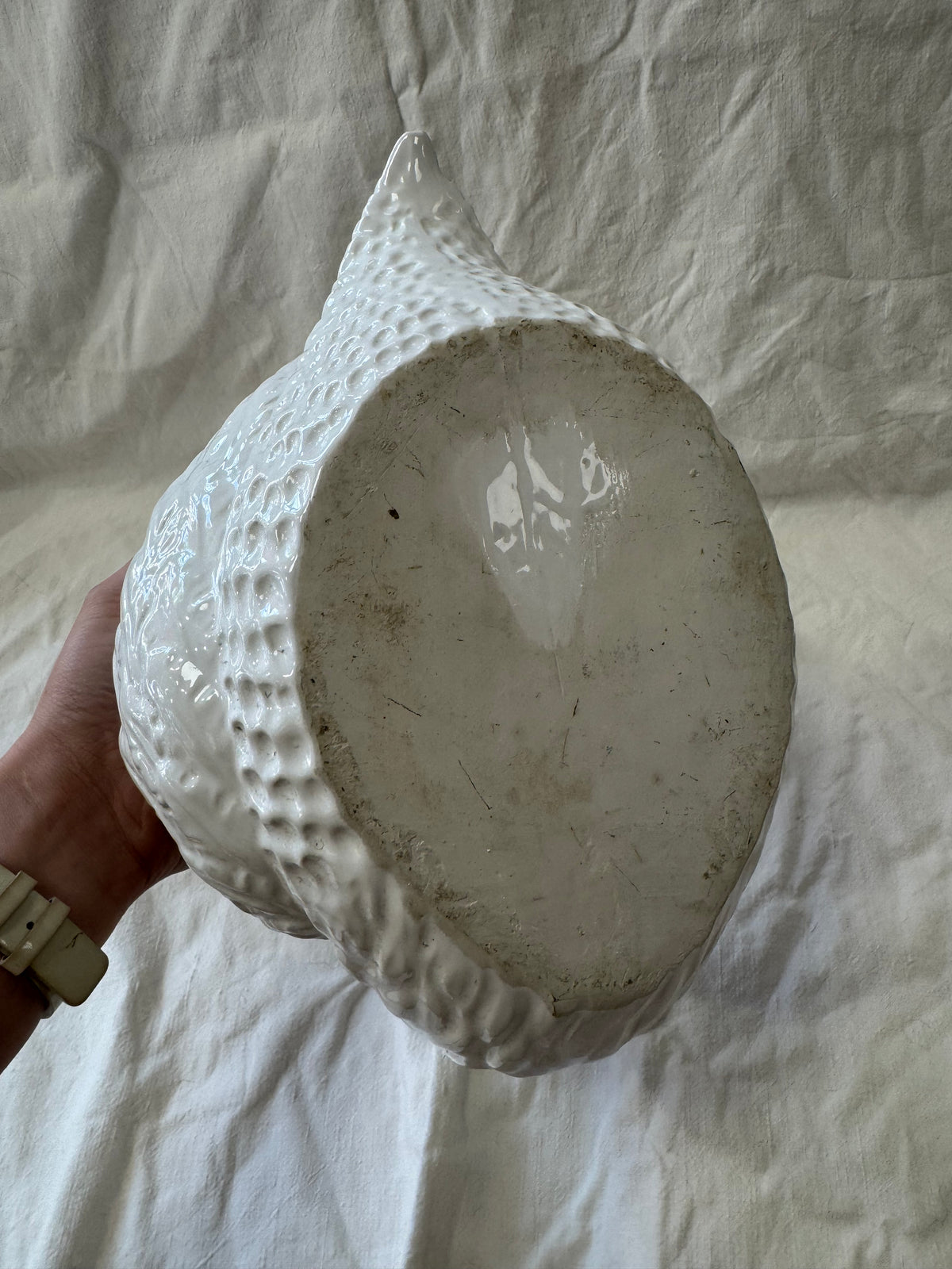 Cache pot en céramique Cygne