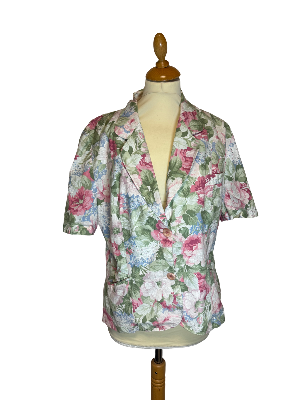 Veste à fleurs 80s