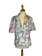Veste à fleurs 80s