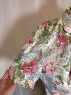 Veste à fleurs 80s