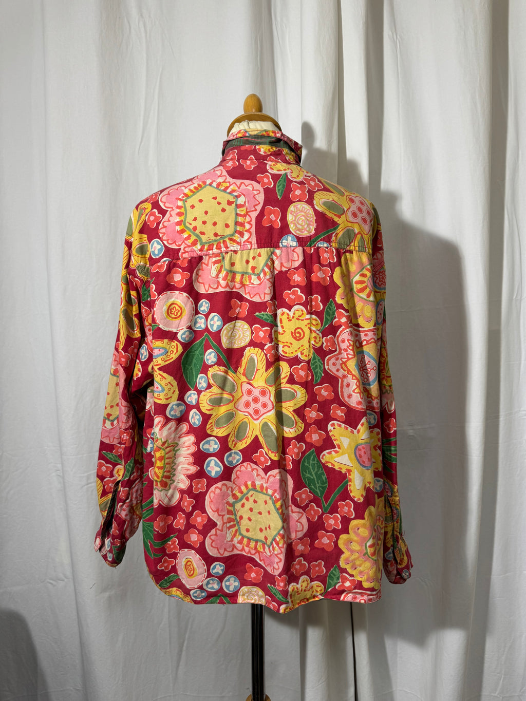 Chemise à fleurs réversible