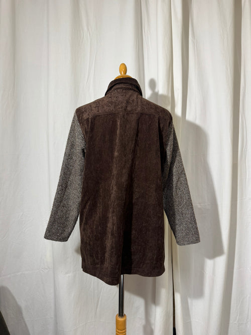 Chemise en velours marron