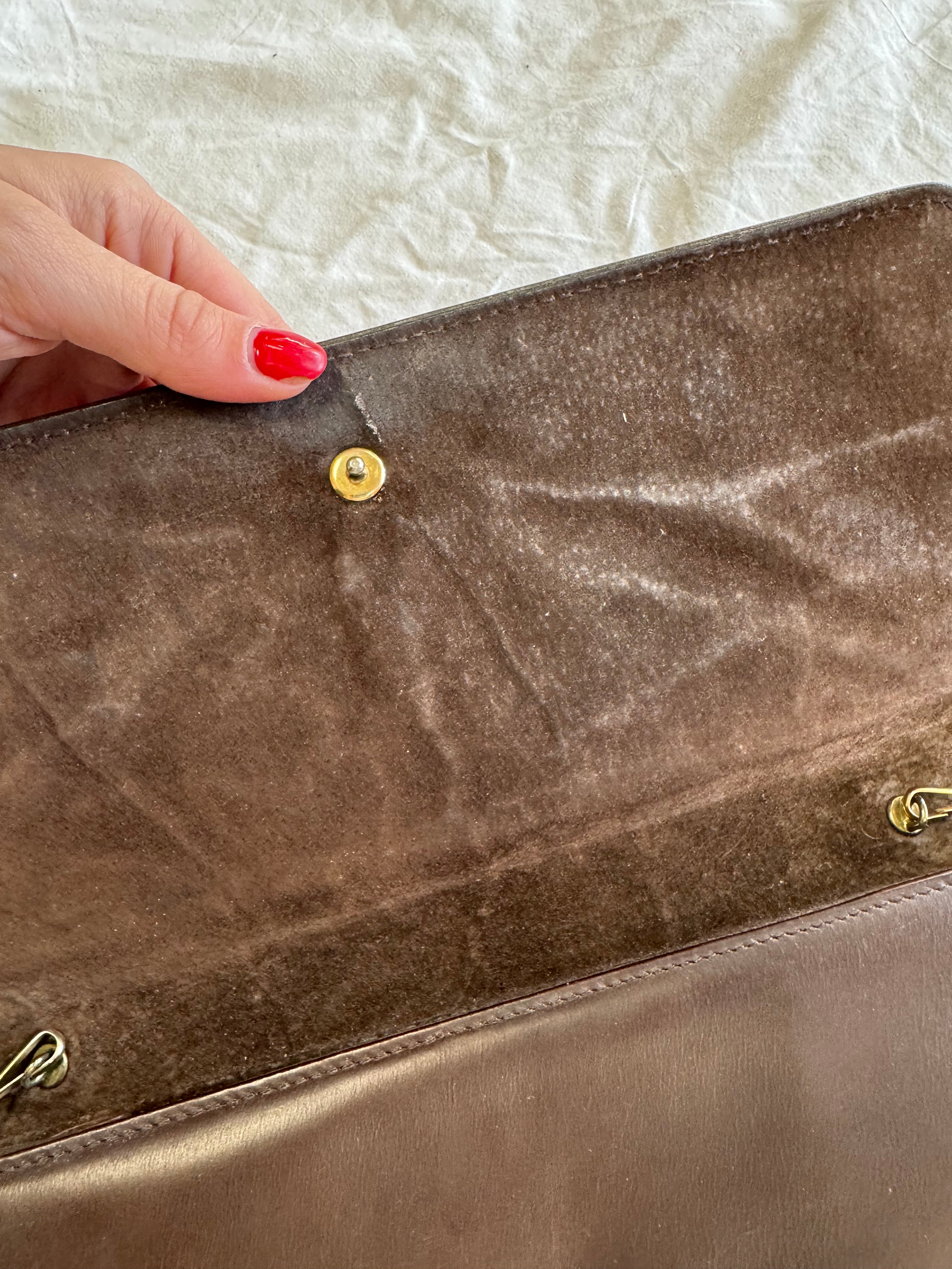 Sac baguette en cuir