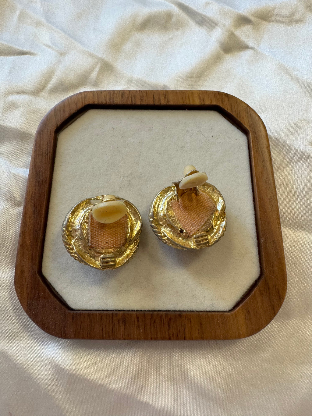Boucles d'oreilles marron
