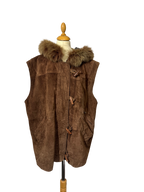 Veste en cuir sans manches
