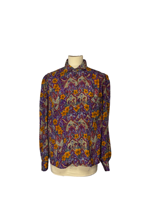 Chemise à motifs floraux