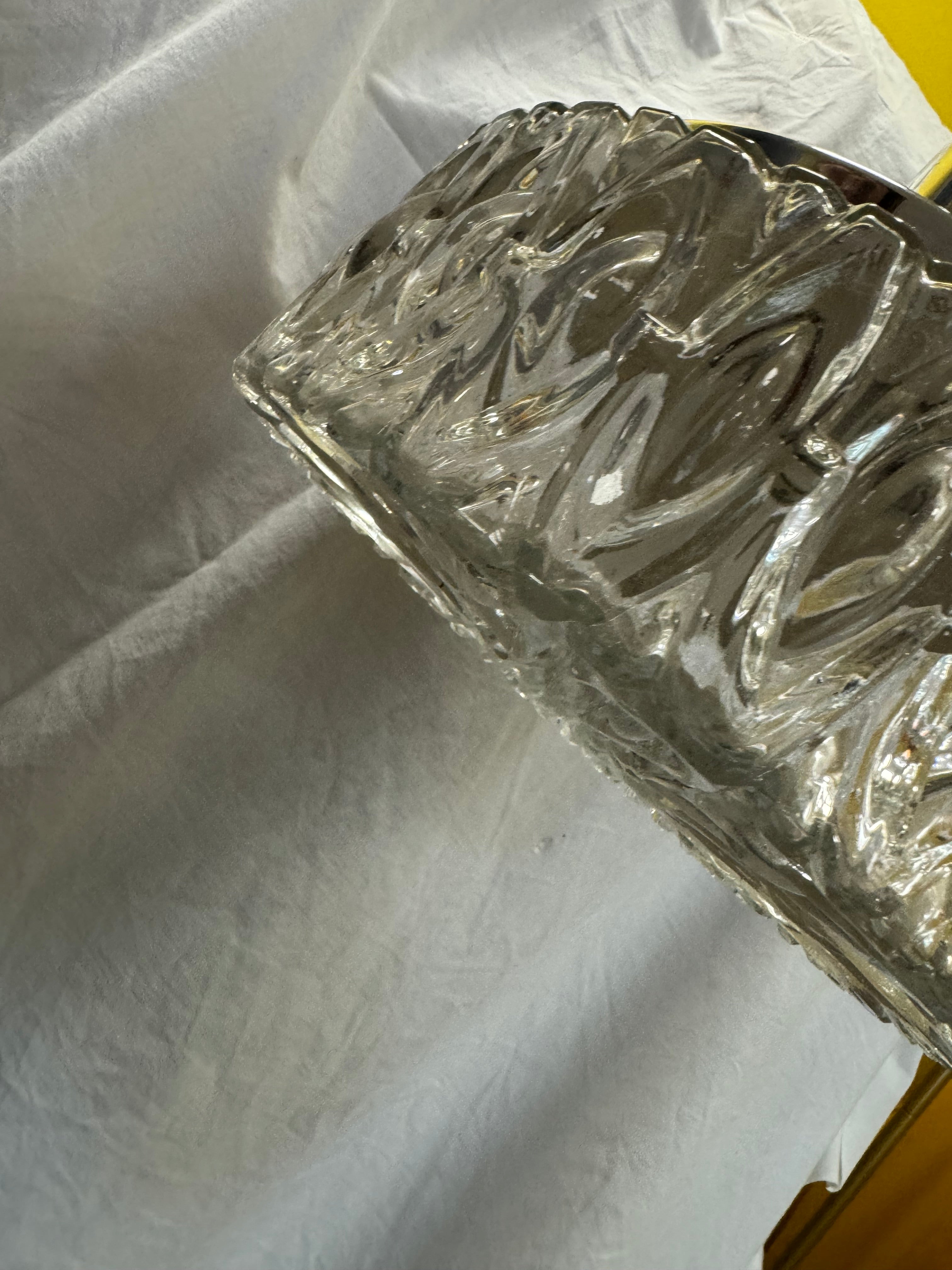 Lustre en verre 70s