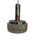 Lustre en verre 70s