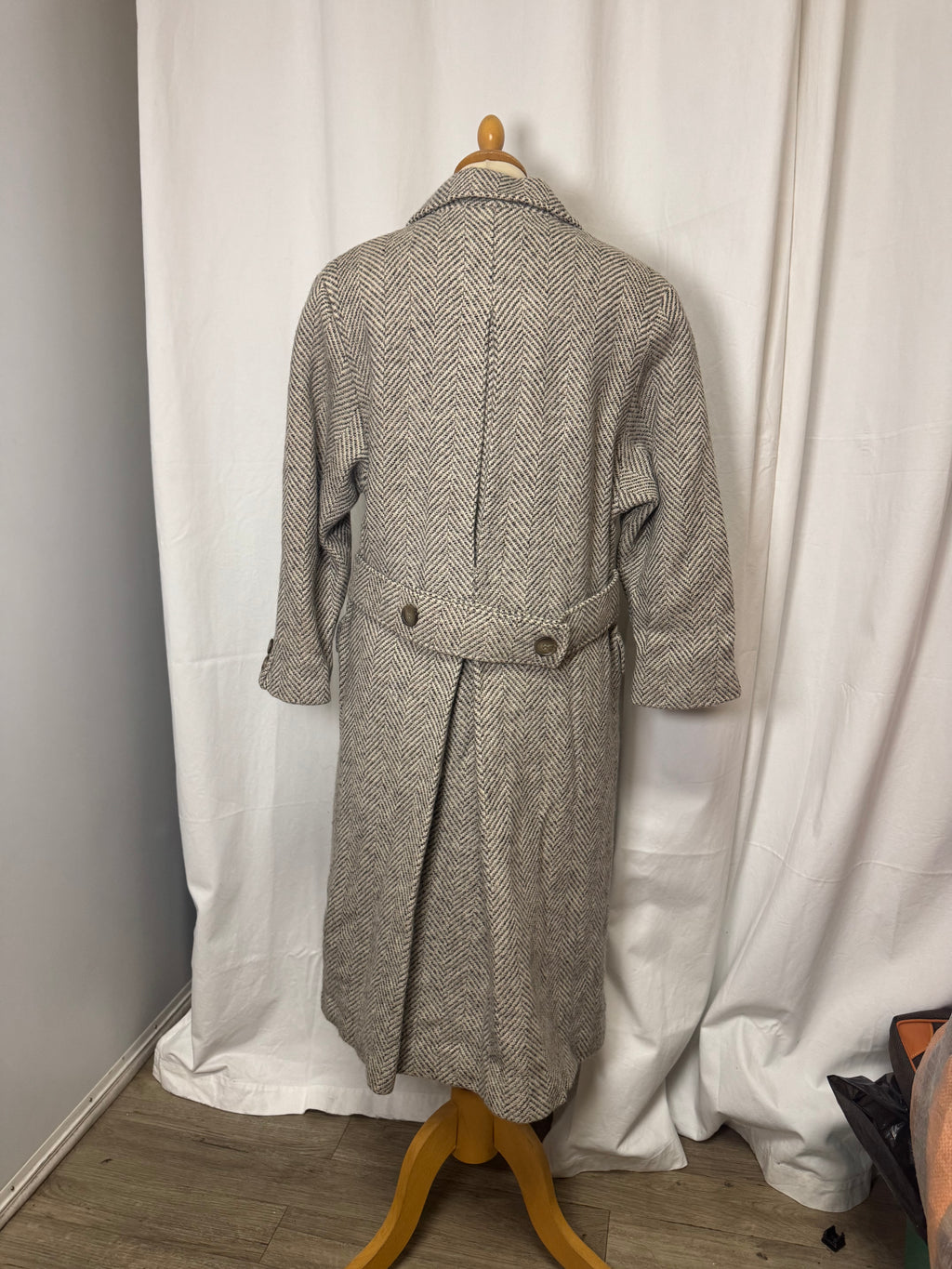 Manteau chevron laine et cachemire