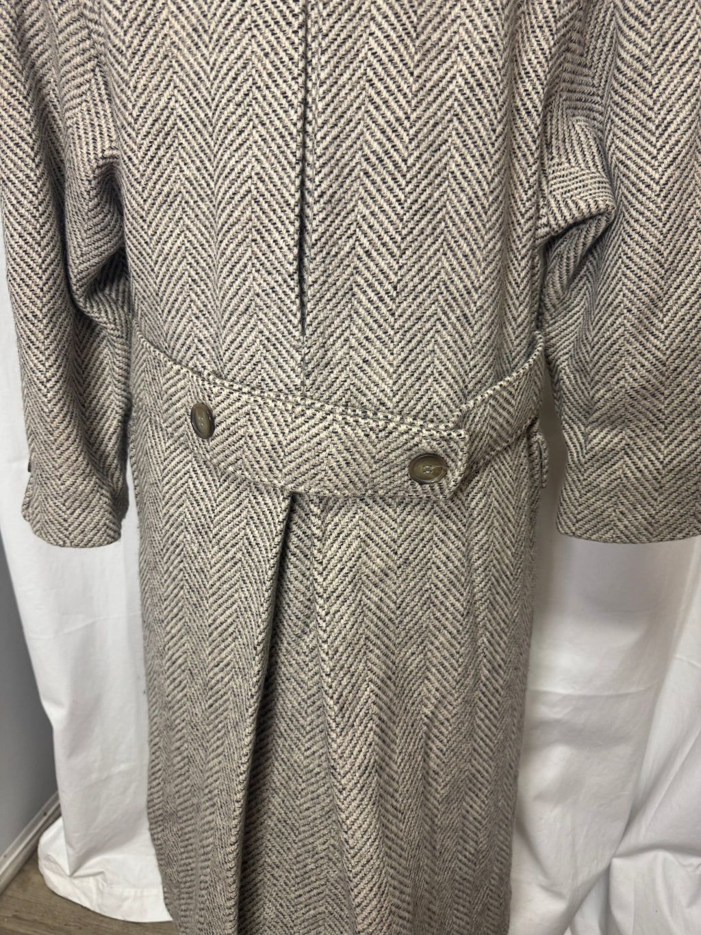 Manteau chevron laine et cachemire