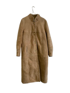 Manteau en peau lainée 70s