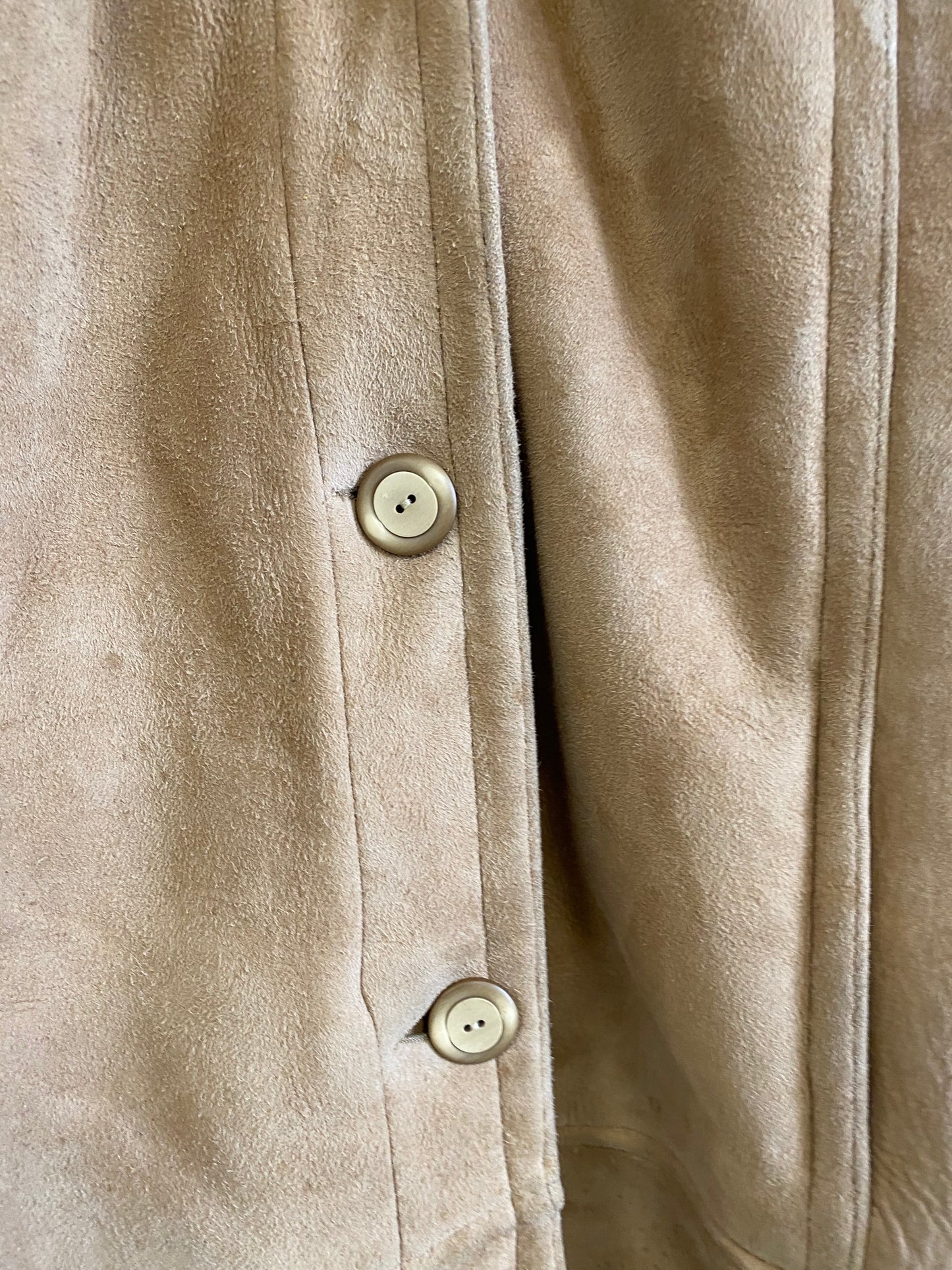 Manteau en peau lainée 70s
