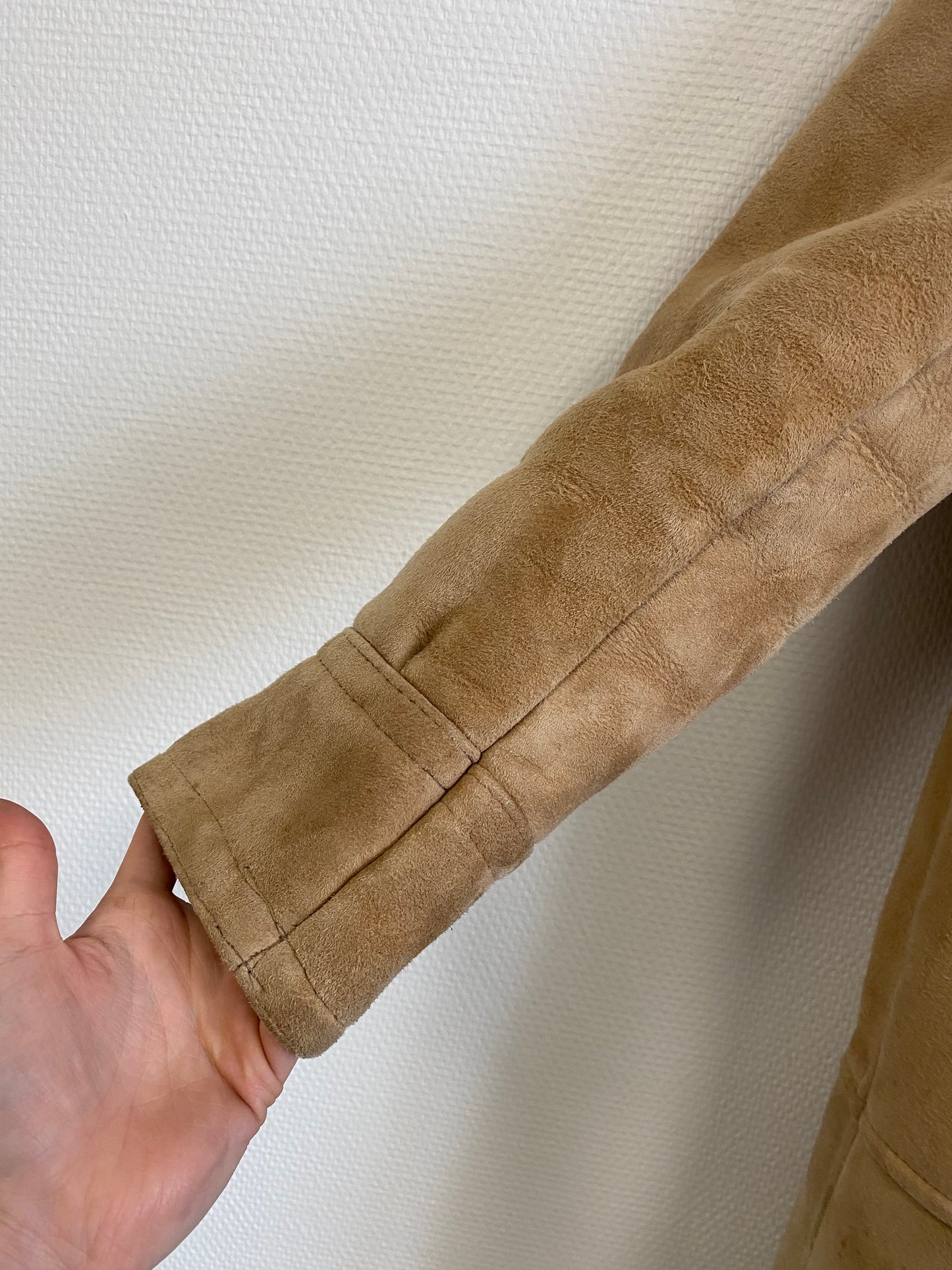 Manteau en peau lainée 70s