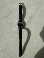 Montres en cuir noires