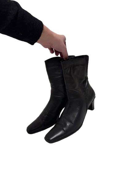 Bottines en cuir