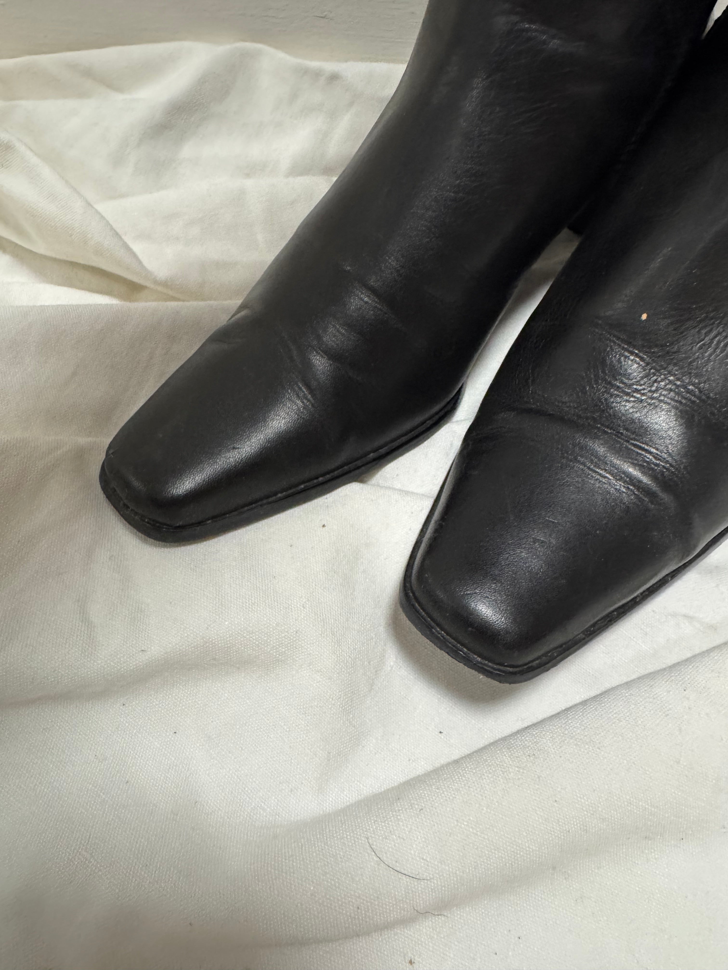 Bottines en cuir