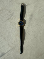 Montres en cuir noires