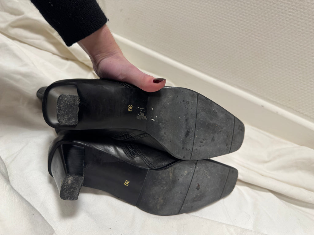 Bottines en cuir
