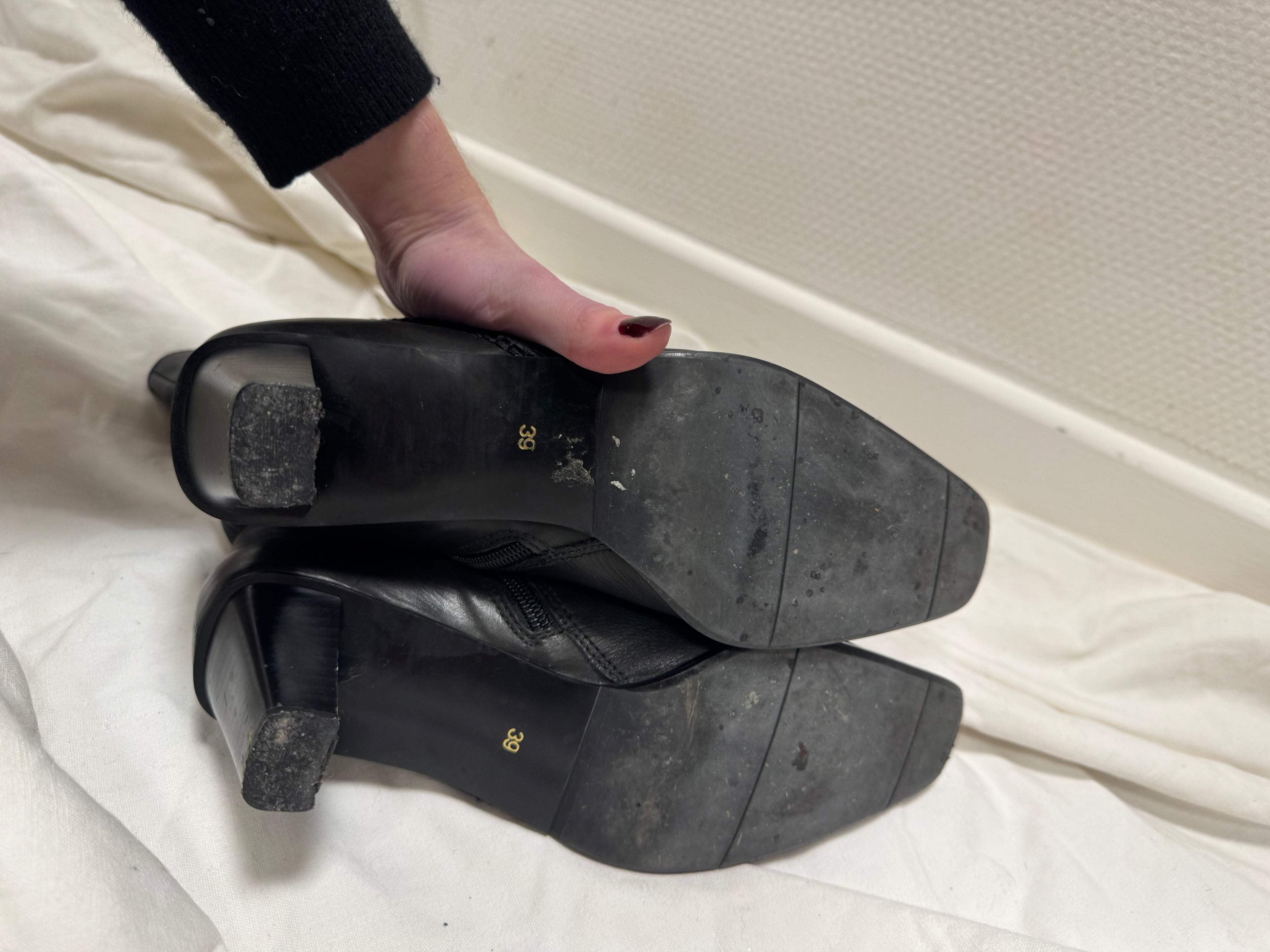 Bottines en cuir