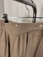 Pantalon en laine beige 80s