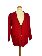 Gilet rouge en laine