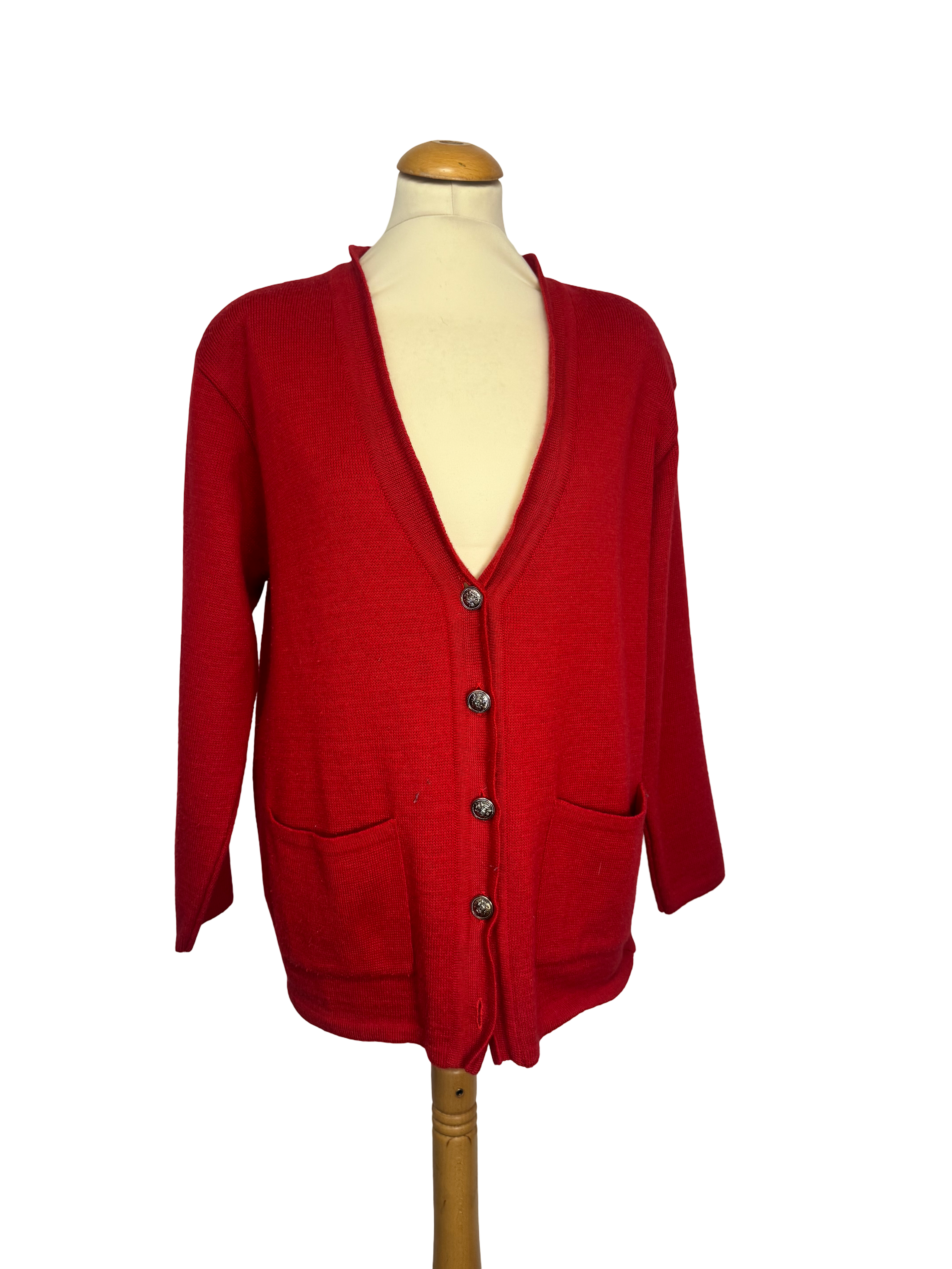 Gilet rouge en laine
