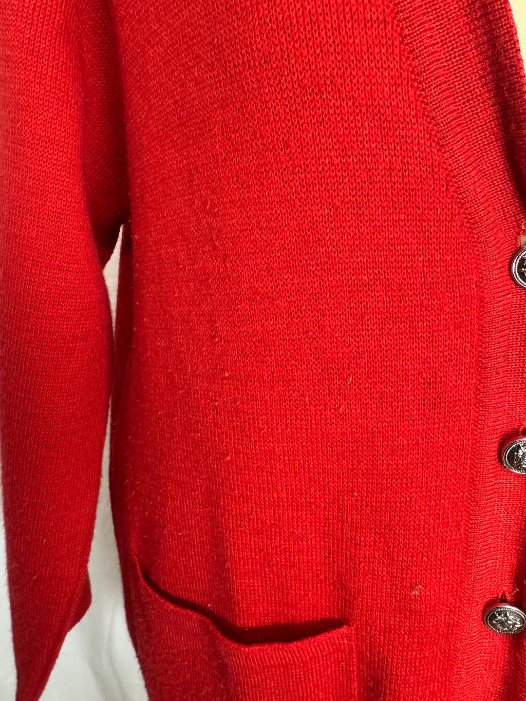 Gilet rouge en laine