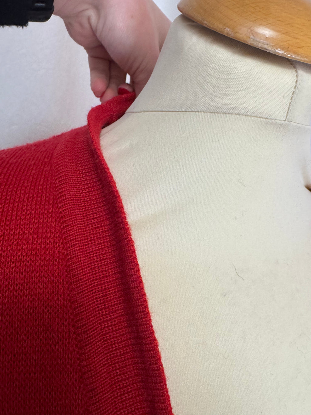 Gilet rouge en laine