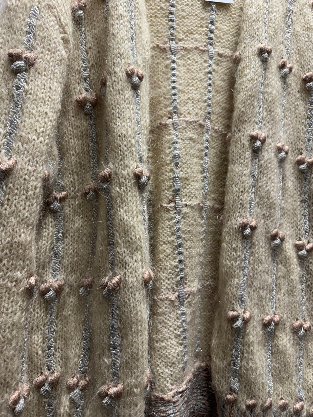 Cardigan écrue 80s
