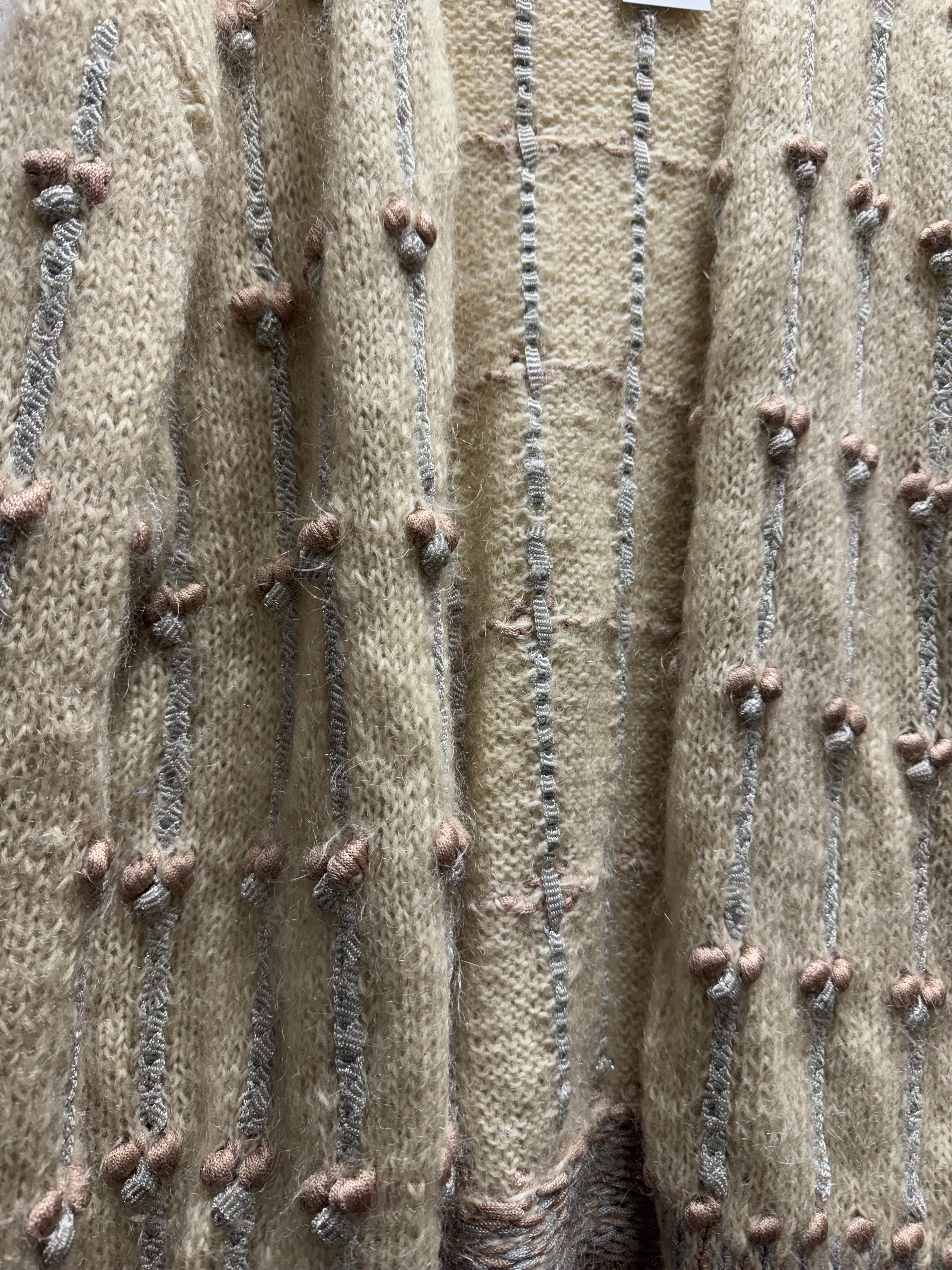 Cardigan écrue 80s