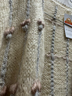 Cardigan écrue 80s