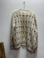 Cardigan écrue 80s