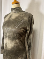 T-shirt léopard kaki