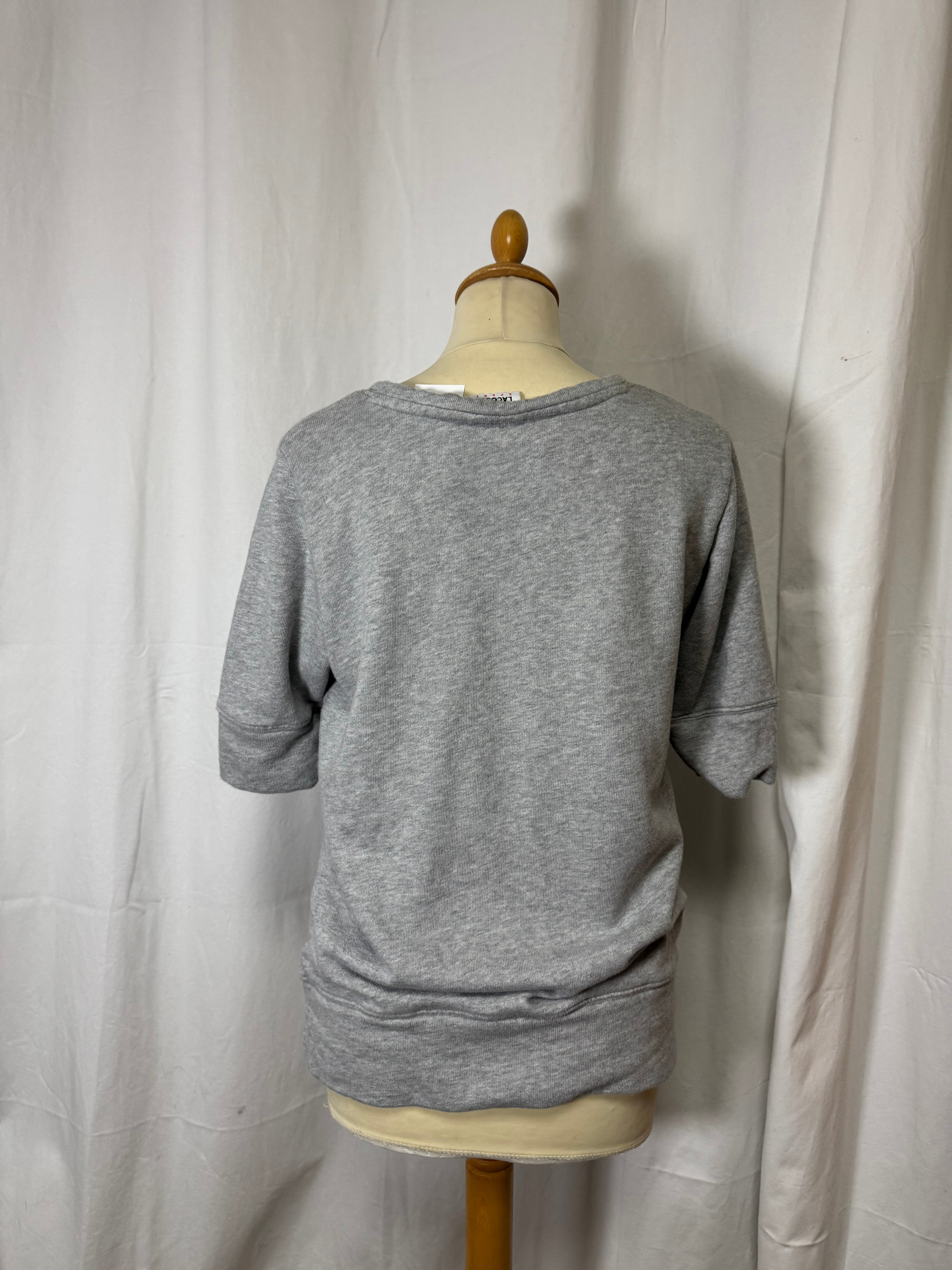 Sweat gris Lacoste