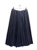 Jupe plissée bleu marine