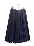 Jupe plissée bleu marine