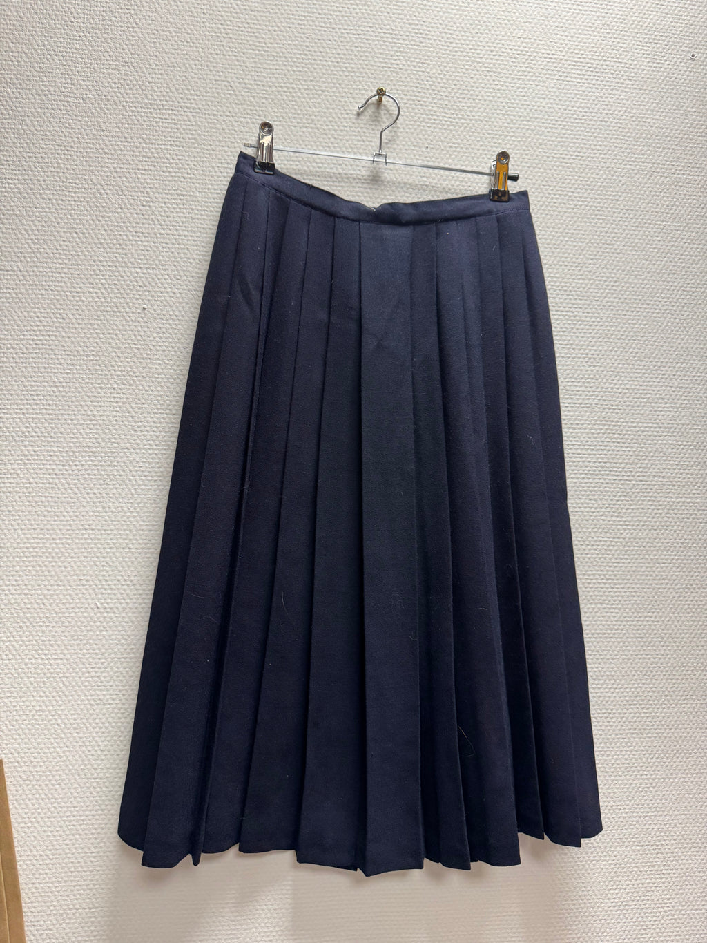 Jupe plissée bleu marine