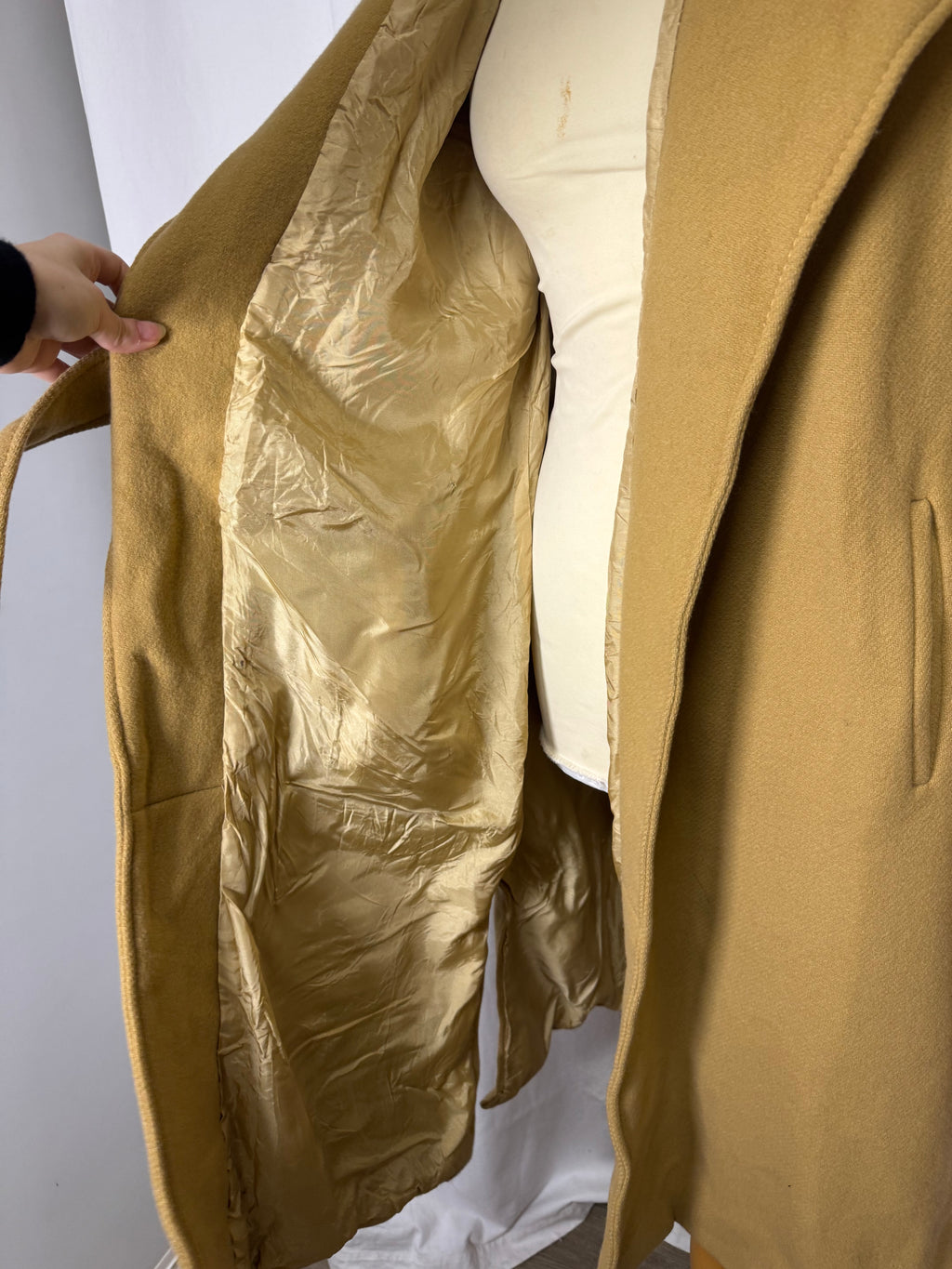 Manteau long beige