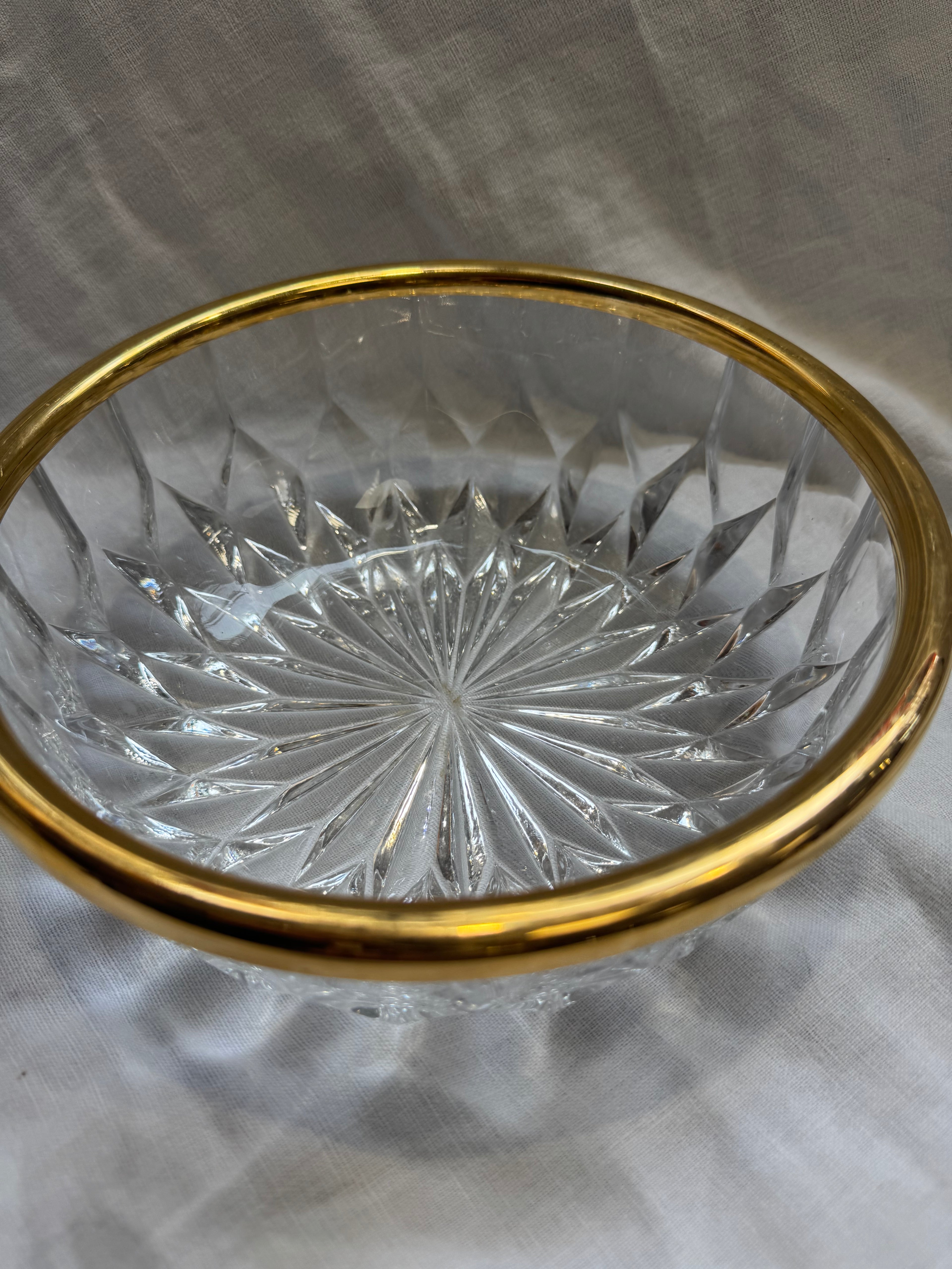 Coupe en cristal doré