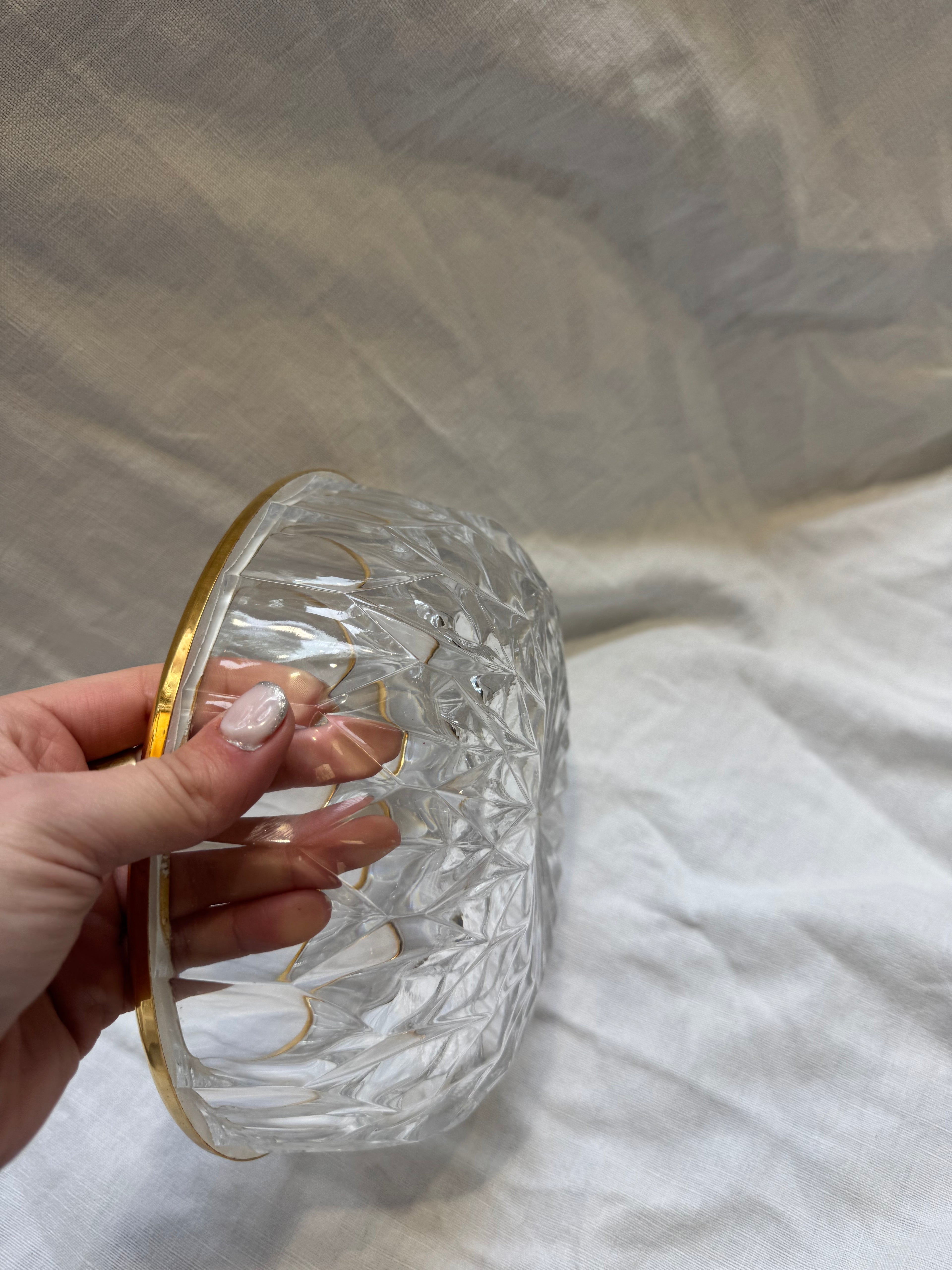 Coupe en cristal doré