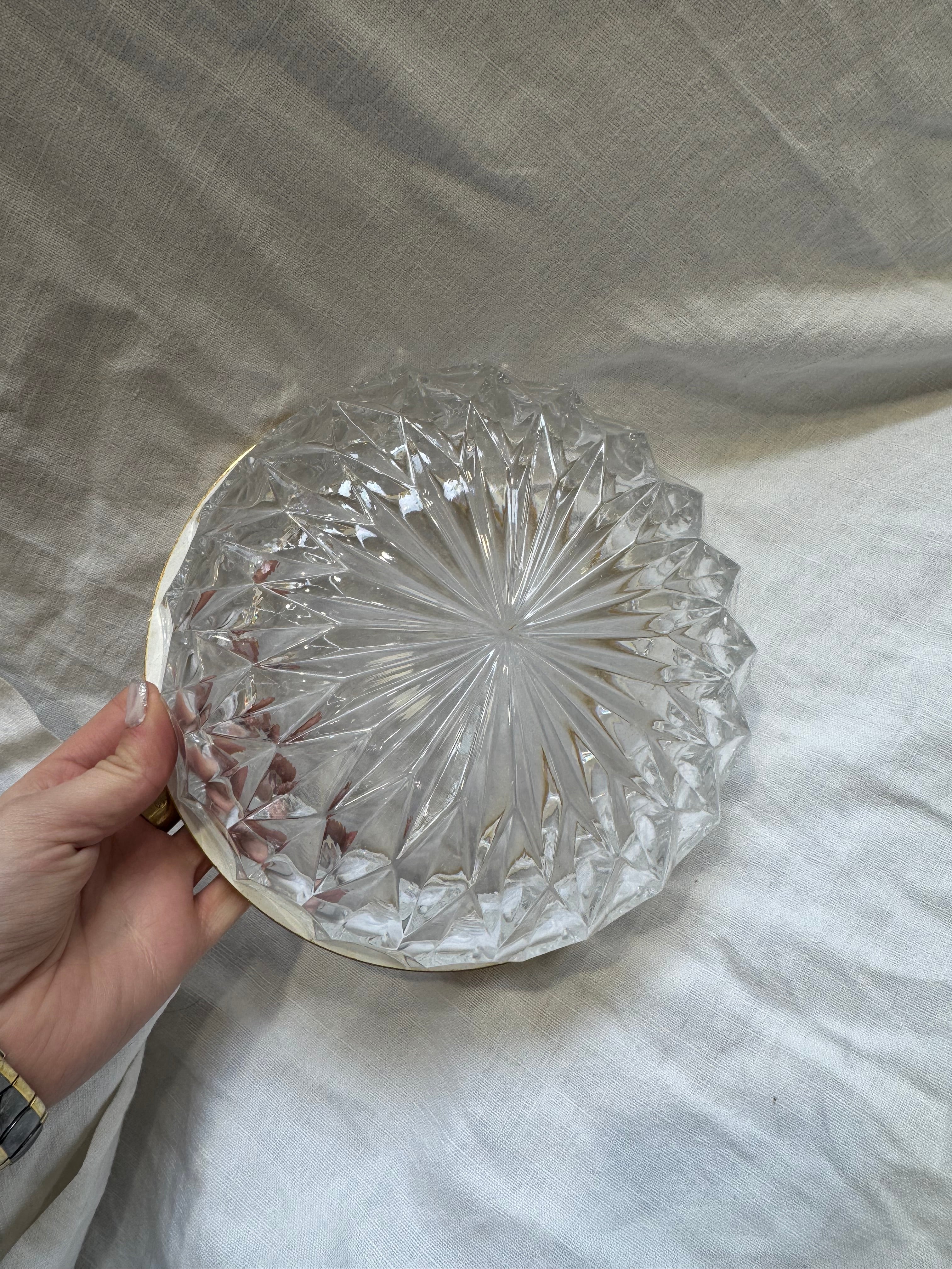 Coupe en cristal doré