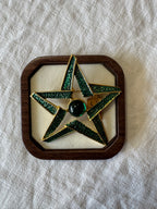 Broche en métal étoile 80s