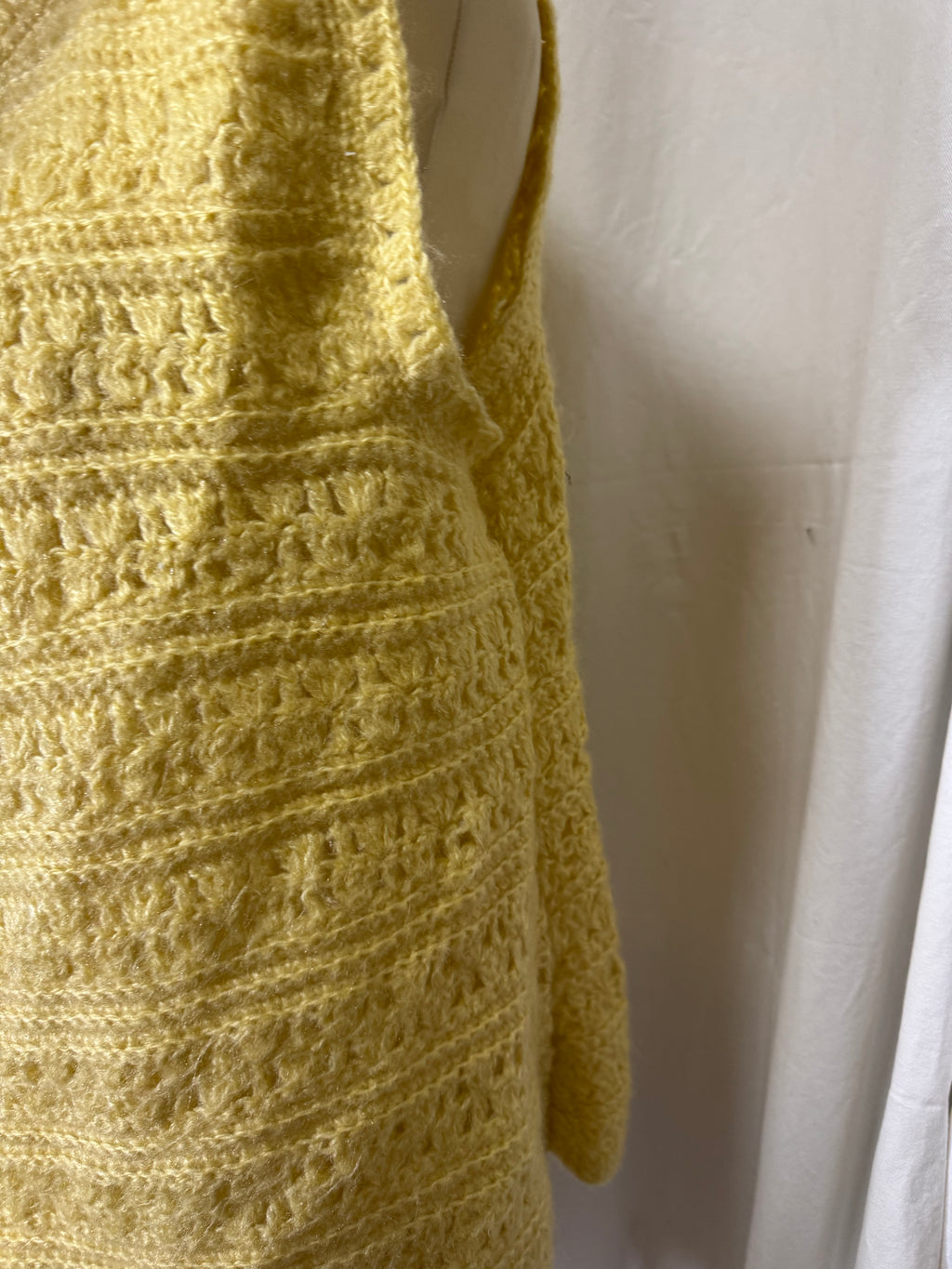 Cardigan jaune 70s