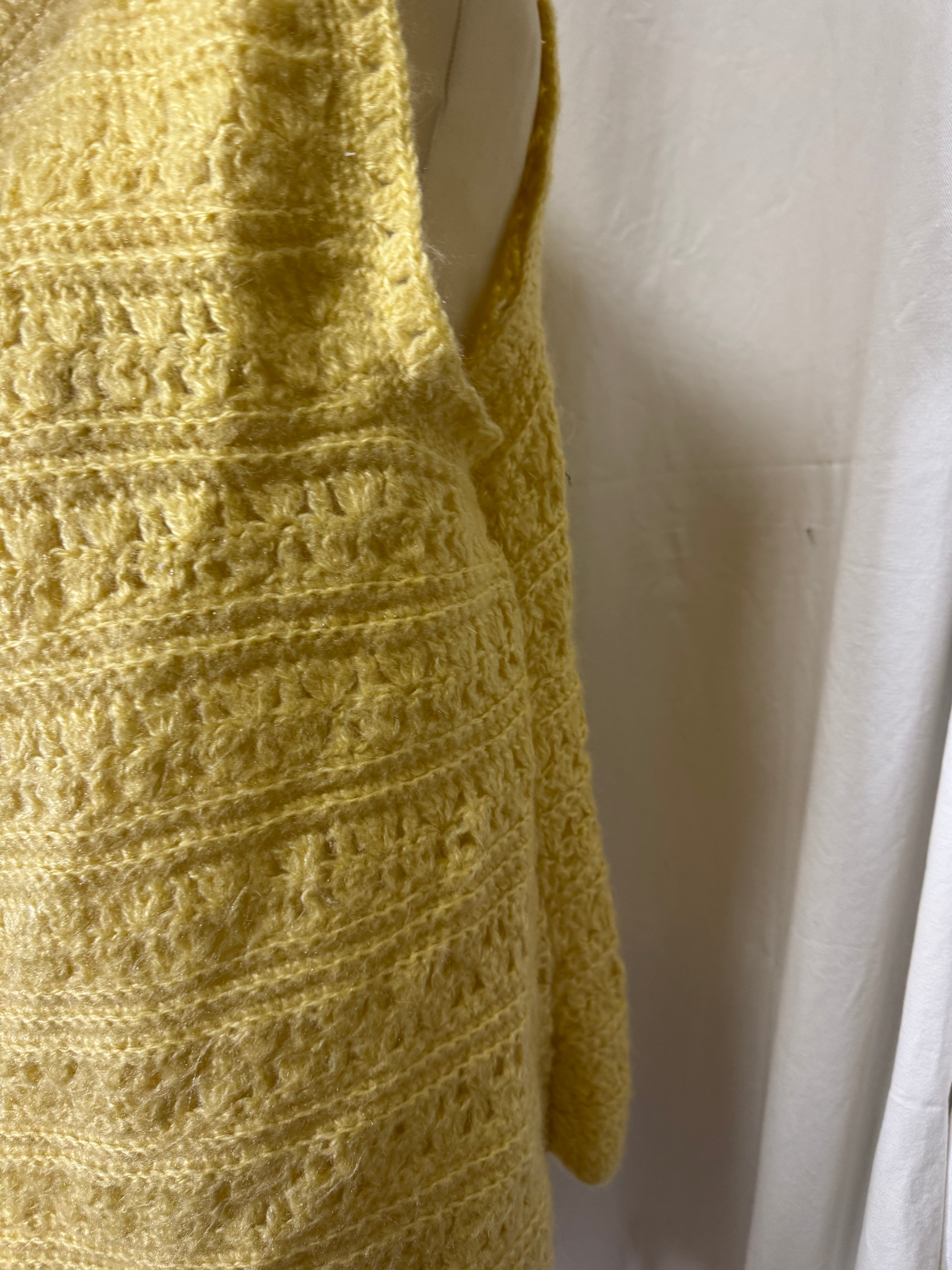 Cardigan jaune 70s
